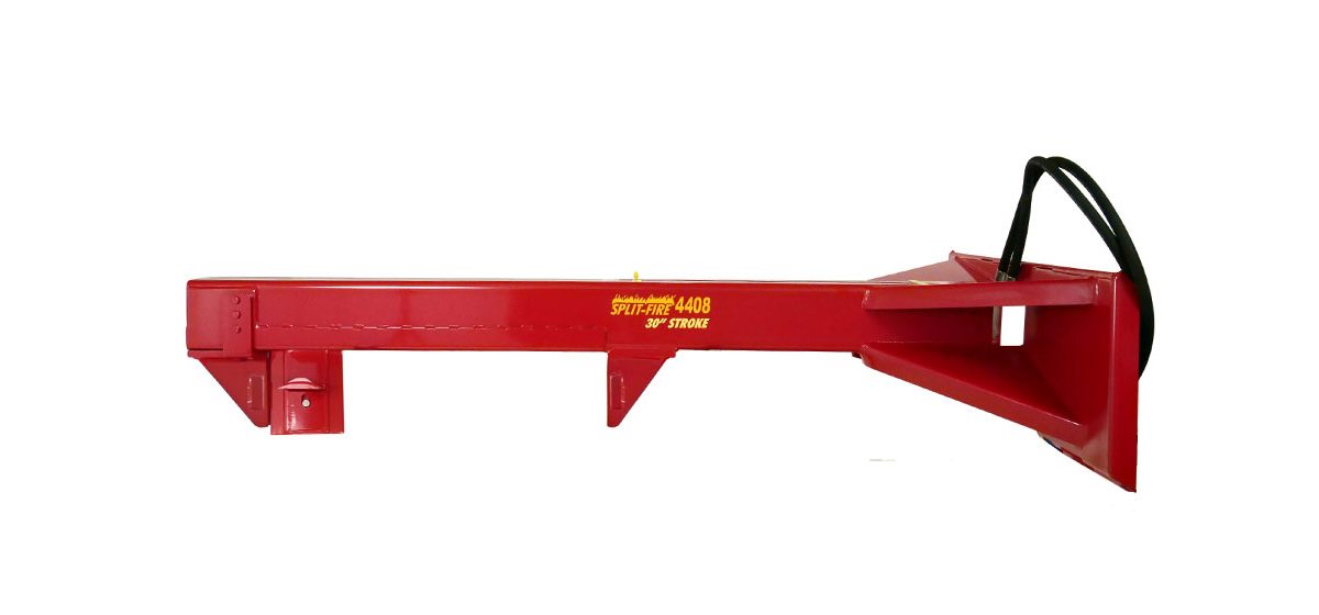 4408 32 Ton Inverted Skidsteer Log Splitter With 4-Way Wedge