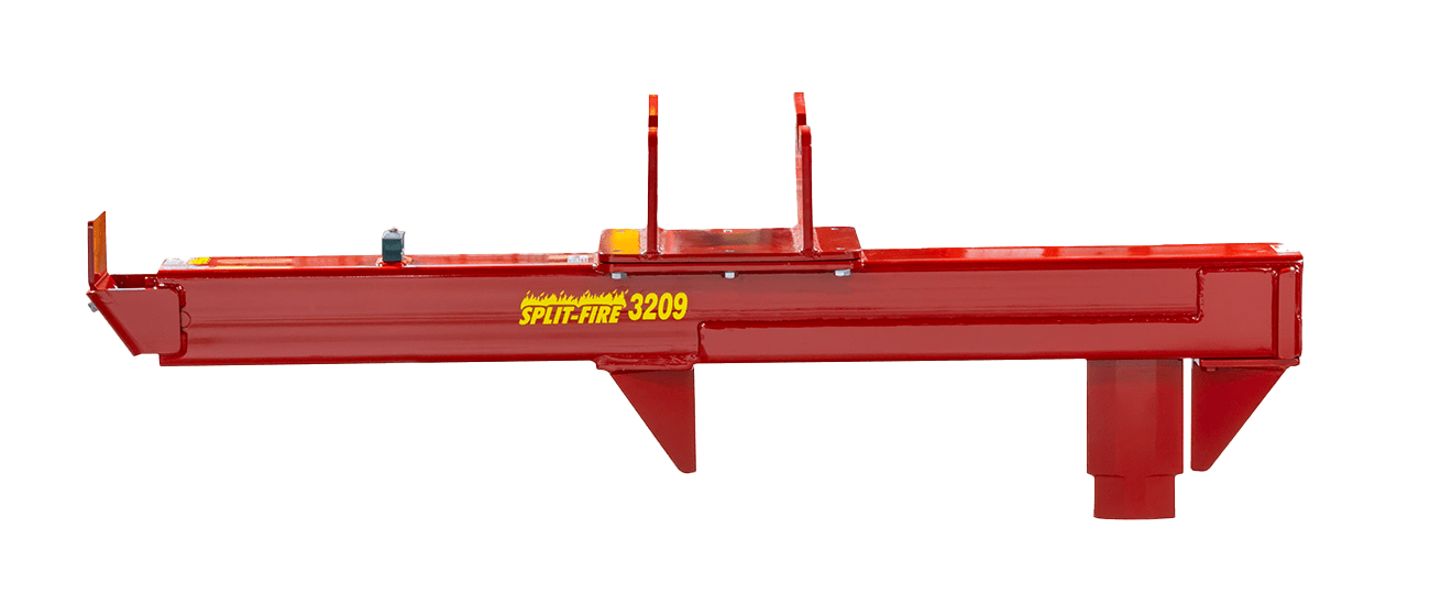 Split-Fire 3209 excavator log splitter front view with mount