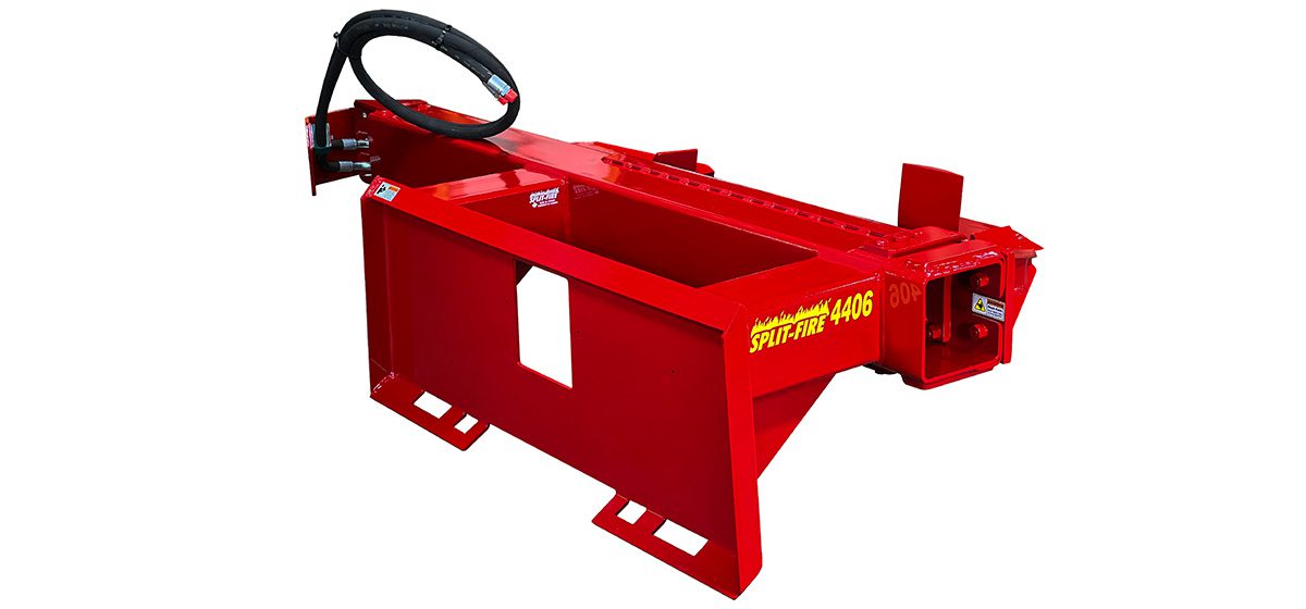 The Best Skidsteer Log Splitter with Interchangeable Wedges.