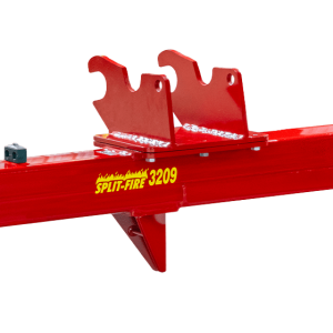3209_12 Split-Fire 3209 excavator log splitter side angle view with excavator mount