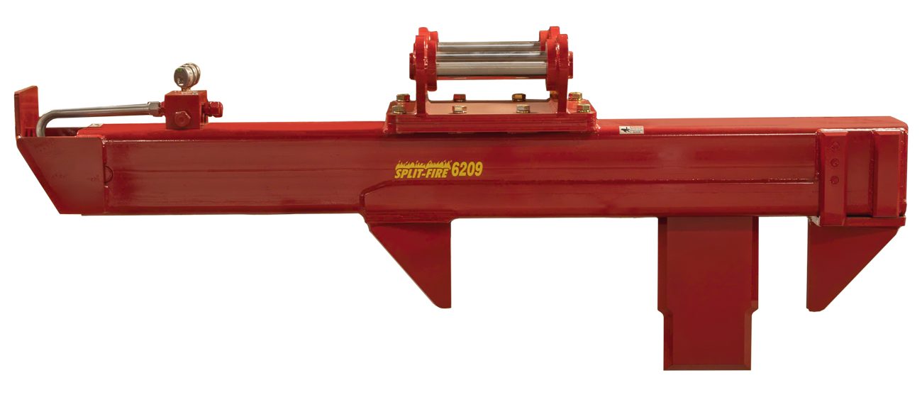 Split-fire 6209 excavator log splitter front view