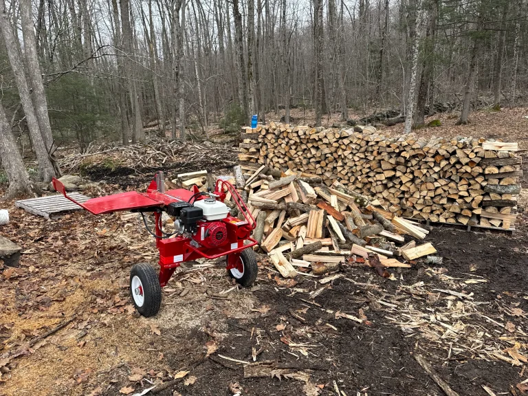 split-fire 2265 splitting in the woods