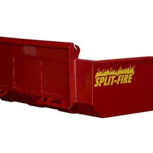 side rear profile of a 48 inch split-fire hi cap bucket