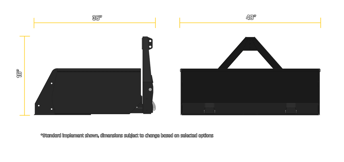 48″ 3PT Carry All technical drawing
