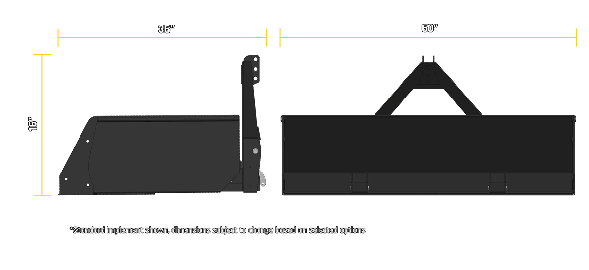 60″ 3PT Carry All technical drawing